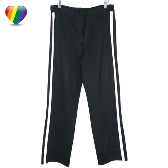 GAP Pants - Gap Black White Striped Track Pants A070530